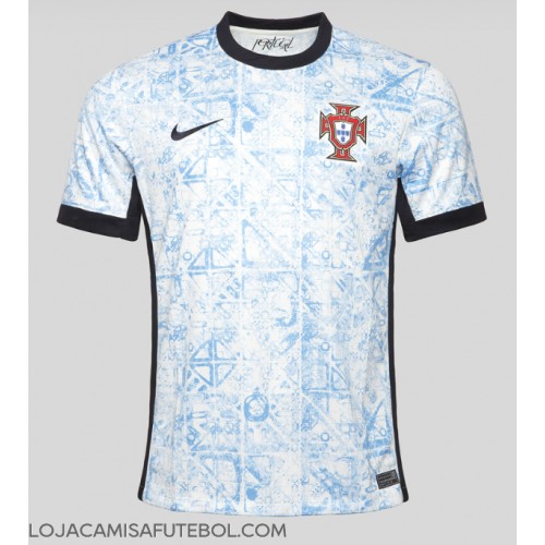 Camisa de Futebol Portugal Equipamento Secundário Europeu 2024 Manga Curta